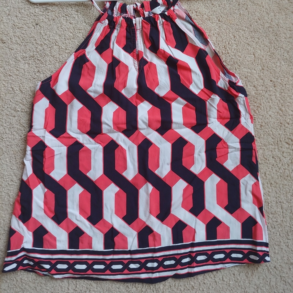 Crown and ivy patterned blouse
